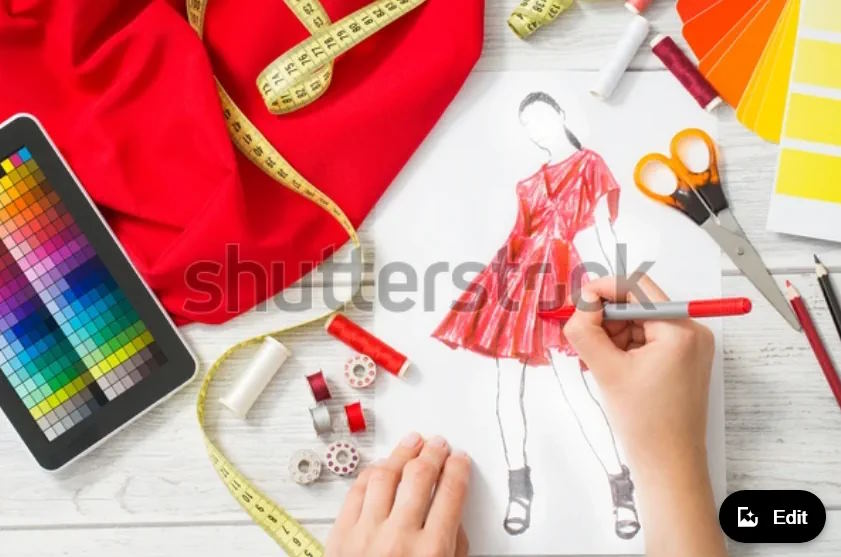 Fashion 3 Screenshot 2023-11-14 at 09-57-14 Fashion Designer Working Studio Close Design Stock Photo 301869428 Shutterstock