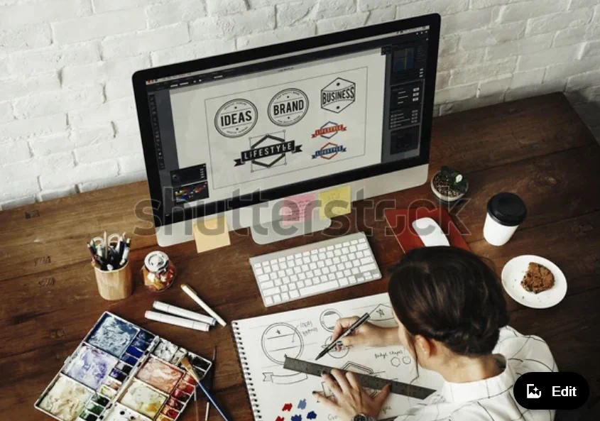 Graphic Design 2 Screenshot 2023-11-14 at 09-49-36 Ideas Creative Occupation Design Studio Drawing Stock Photo 447954613 Shutterstock