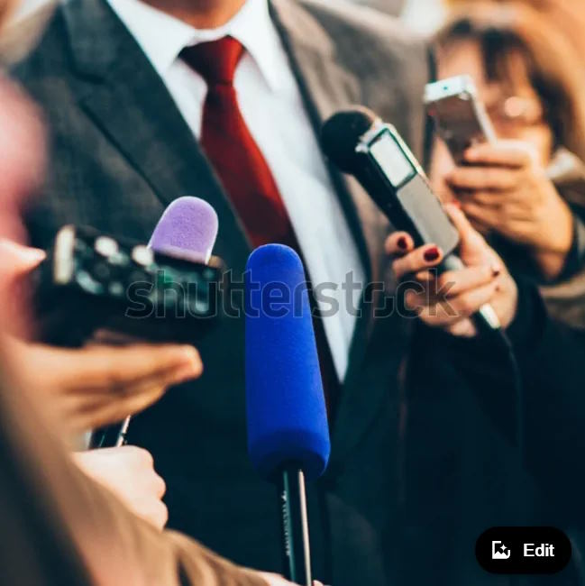 Journalism 3 Screenshot 2023-11-14 at 10-09-03 Interviewing Businessman On Press Stock Photo 520926865 Shutterstock